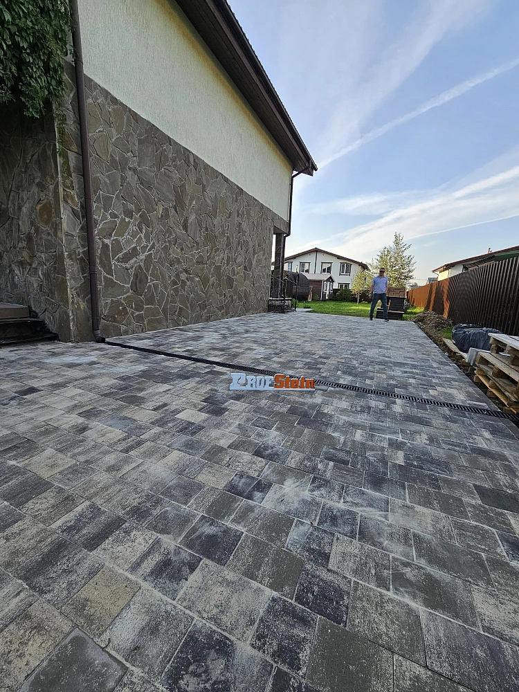 Укладка тротуарной плитки Новый город Штайн Сильвер