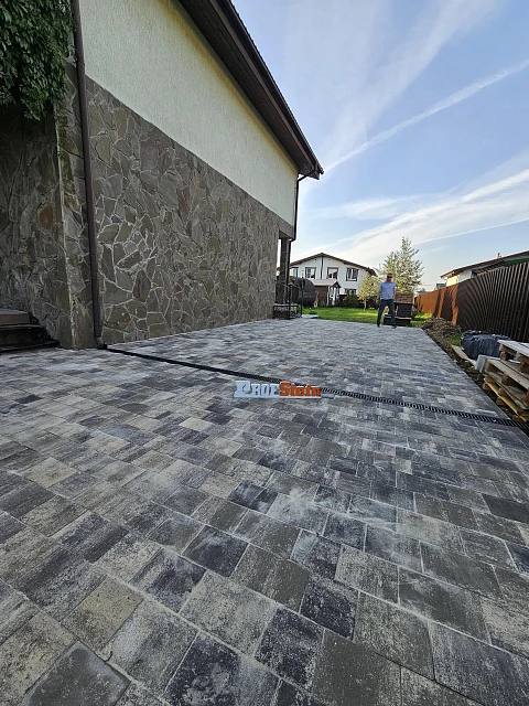 Укладка тротуарной плитки Новый город Штайн Сильвер