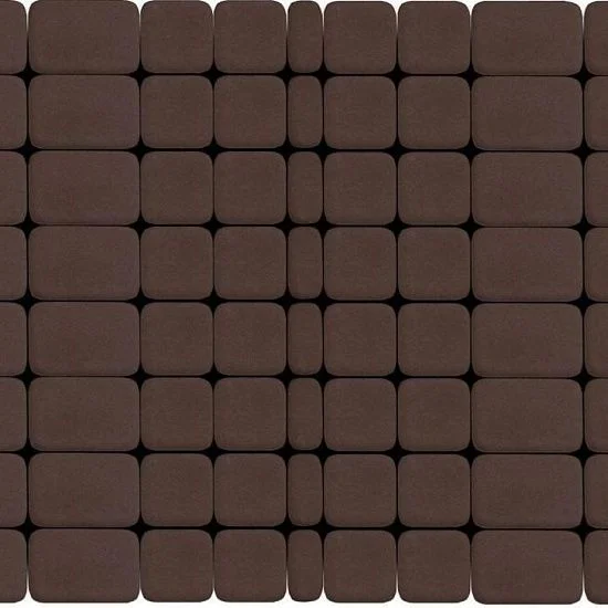 Тротуарная плитка Классико, Коричневый BRAER 60 мм