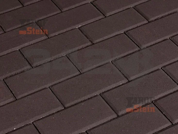 Тротуарная плитка Брусчатка, Коричневый 342 МЗ 60 мм