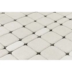 Тротуарная плитка Классико, Белый BRAER 60 мм