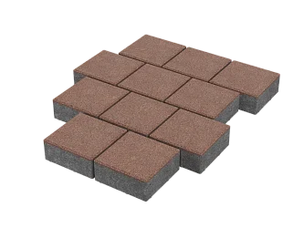 Тротуарная плитка Квадрат 20х20 Капучино Stellard 80 мм