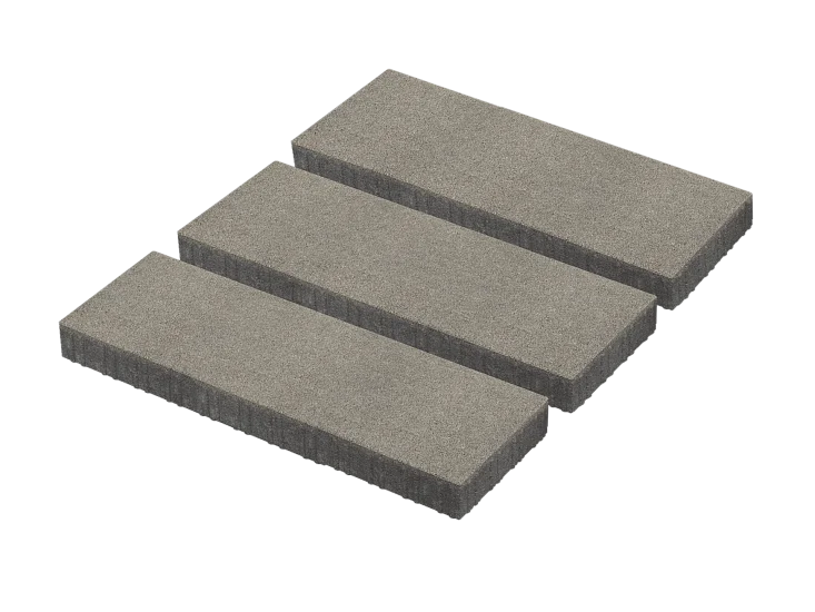 Тротуарная плитка Патио XL Белый мрамор Stellard 80 мм