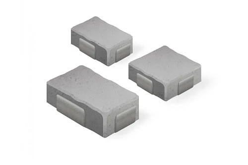 Тротуарная плитка Старый Город 2СГ5Ф Нобетек Белая 50 мм