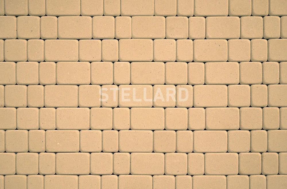 Тротуарная плитка Старый город Желтый Stellard 40 мм