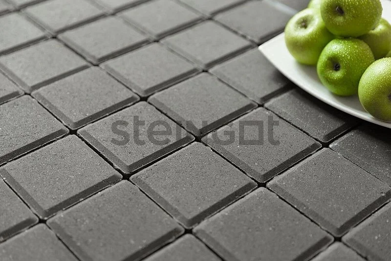 Тротуарная плитка Квадрат 100*100*60 Steingot Серый (полный прокрас)