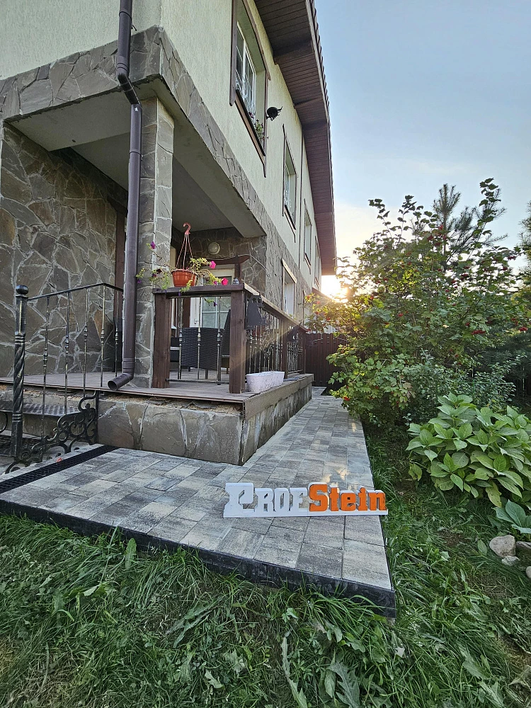 Укладка тротуарной плитки Новый город Штайн Сильвер