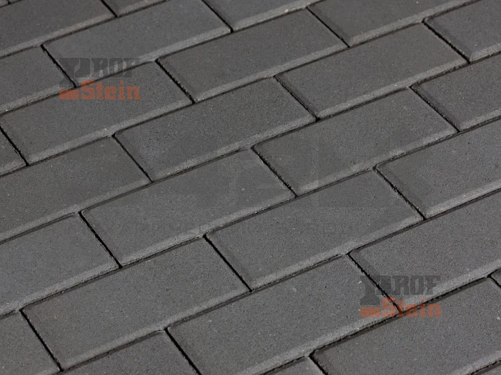 Тротуарная плитка Брусчатка, Серый 342 МЗ 100 мм