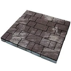 Тротуарная плитка Старый город Браун Гладкая SteinRus 60 мм