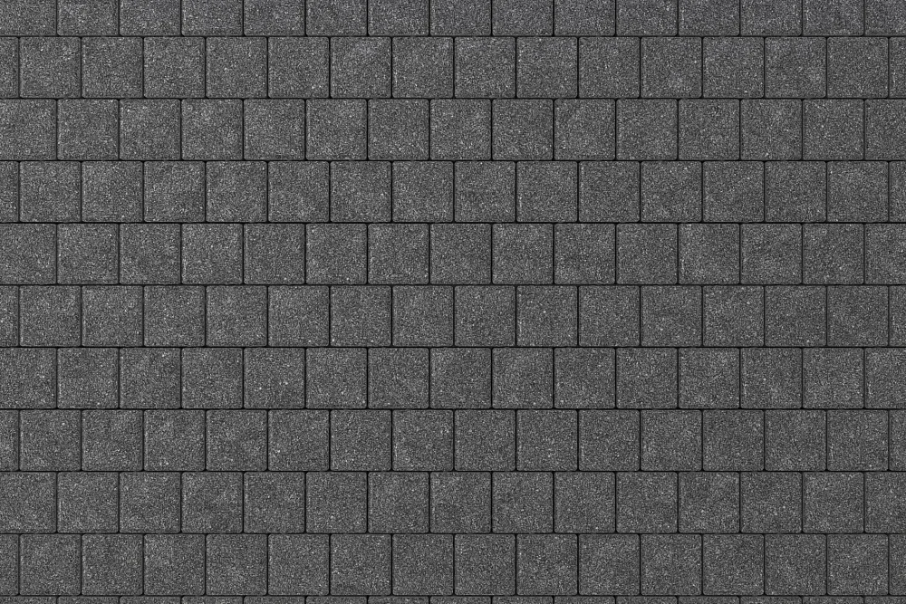 Тротуарная плитка Квадрат 10х10 Черный агат Stellard 60 мм