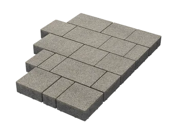 Тротуарная плитка Новый город Белый мрамор Stellard 60 мм