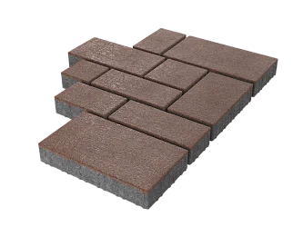 Тротуарная плитка Микс Сити Капучино Stellard 60 мм