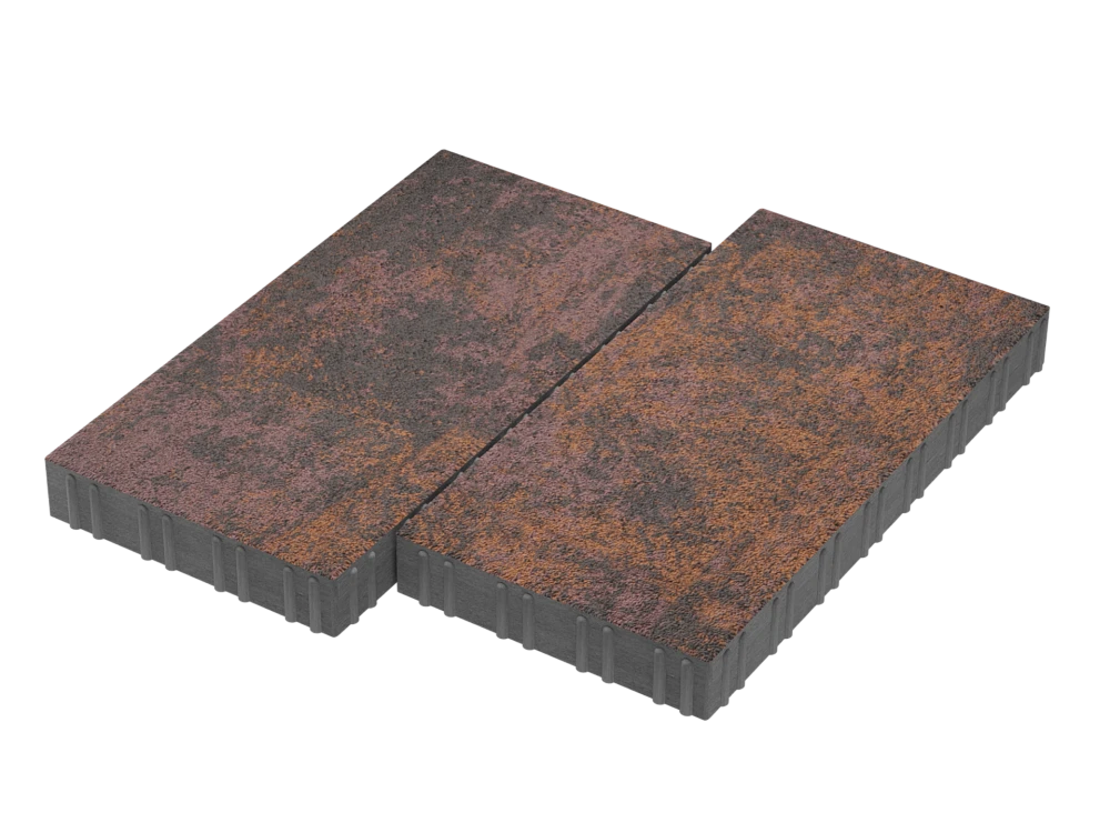 Тротуарная плитка Мега Браун Stellard 80 мм
