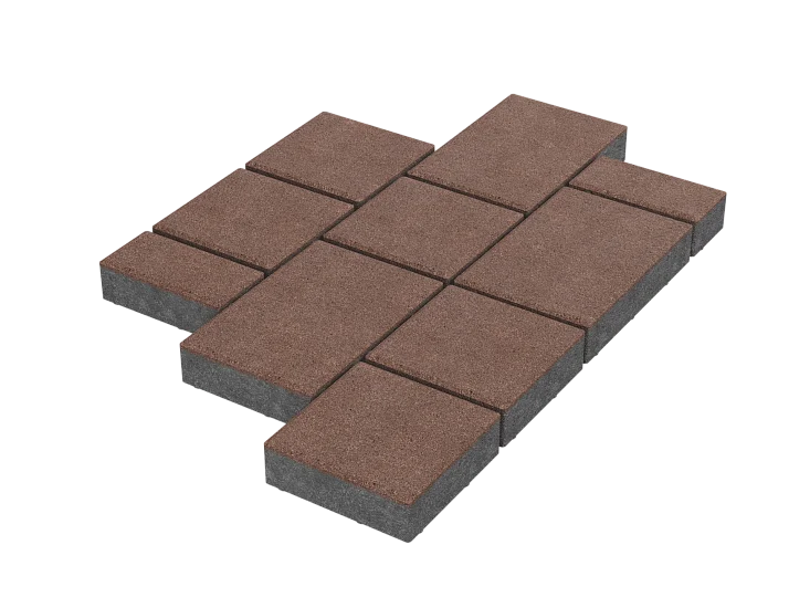 Тротуарная плитка Мозаика Капучино Stellard 60 мм