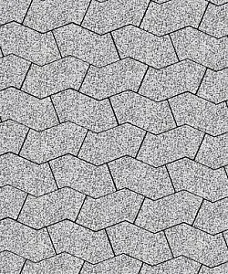 Тротуарная плитка S-ФОРМА Стоунмикс Белый с черным В.3.Ф.10 Выбор 100 мм