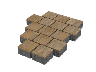 Тротуарная плитка Квадрат 15х15 Голден Stellard 80 мм