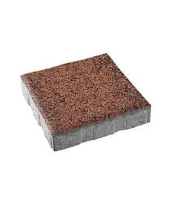 Тротуарная плитка КВАДРАТ Листопад гладкий Клинкер Б.7.К.8 Выбор 80 мм