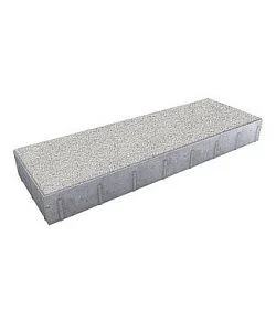 Тротуарная плитка ПРЯМОУГОЛЬНИК 750х250 Гранит Белый Б.12.П.8 Выбор 80 мм