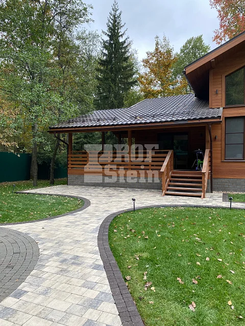 Укладка брусчатки Steingot по дизайн проекту мощения