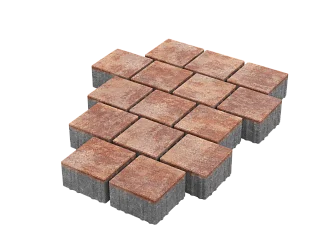 Тротуарная плитка Квадрат 15х15 Санрайз Stellard 80 мм