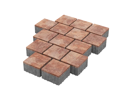 Тротуарная плитка Квадрат 15х15 Каньон Stellard 80 мм