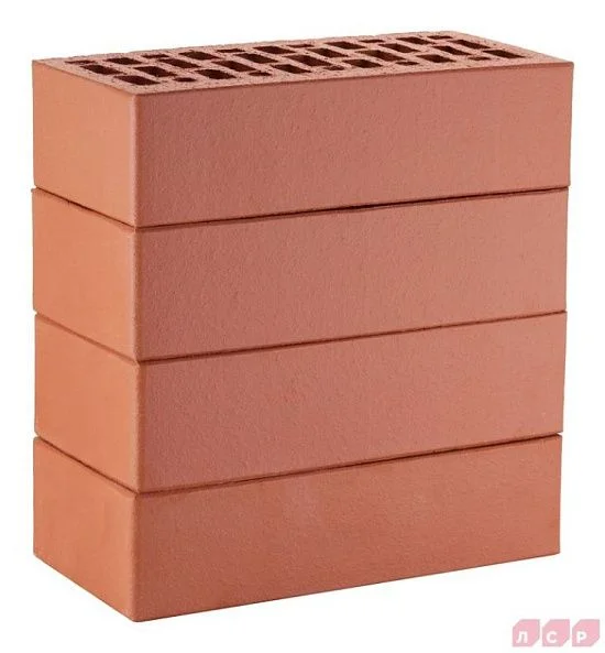 Кирпич лицевой красный 1 NF гладкий ЛСР
