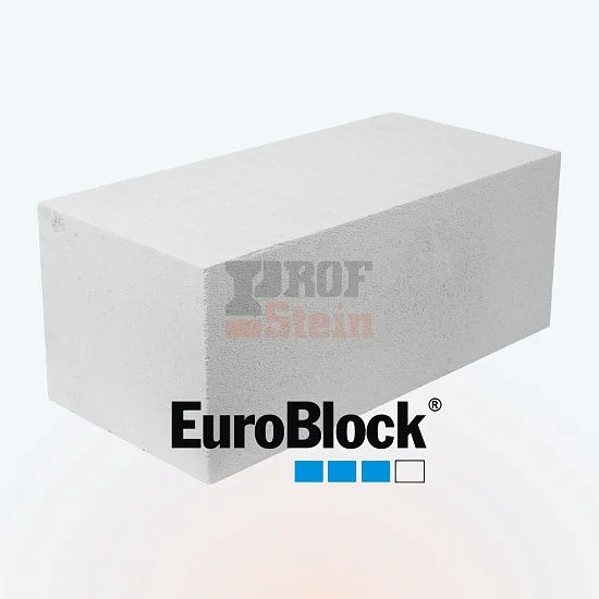 Блок газобетонный стеновой 600х300х250 D500 В2,5 EuroBlock Воронеж