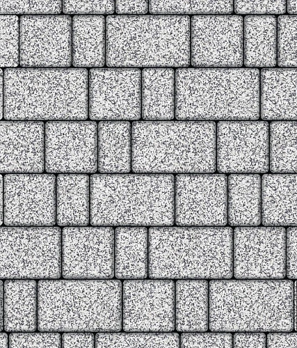 Тротуарная плитка СТАРЫЙ ГОРОД Стоунмикс Белый с черным Б.1.Фсм.6 Выбор 60 мм