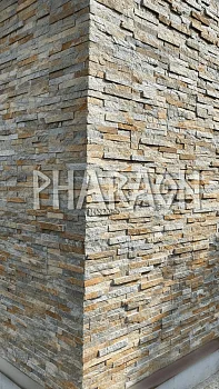 3D панель из натурального камня Кварцит Мультиколор Классик Pharaon