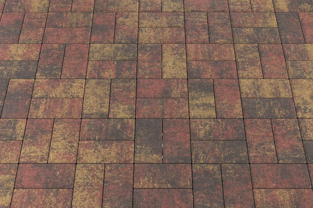 Тротуарная плитка Брусчатка Закат Stellard 60 мм