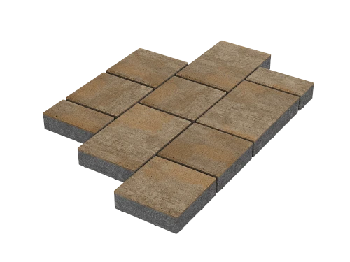 Тротуарная плитка Мозаика Закат Stellard 60 мм