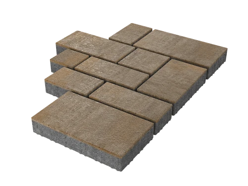 Тротуарная плитка Микс Сити Браун Stellard 60 мм