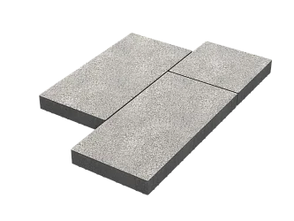 Тротуарная плитка Мозаика XL Белый мрамор Stellard 60 мм