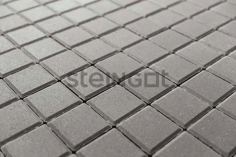 Тротуарная плитка Квадрат 100*100*60 Steingot Серый (полный прокрас)