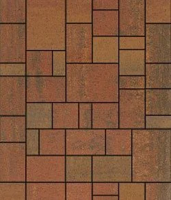 Тротуарная плитка МЮНХЕН Листопад гладкий Арабская ночь Б.2.Фсм.6 Выбор 60 мм