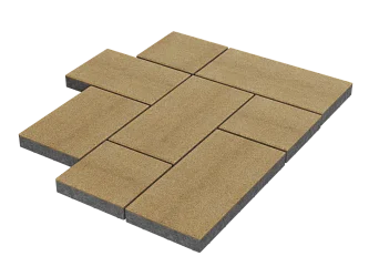 Тротуарная плитка Мозаика XL Желтый Stellard 60 мм