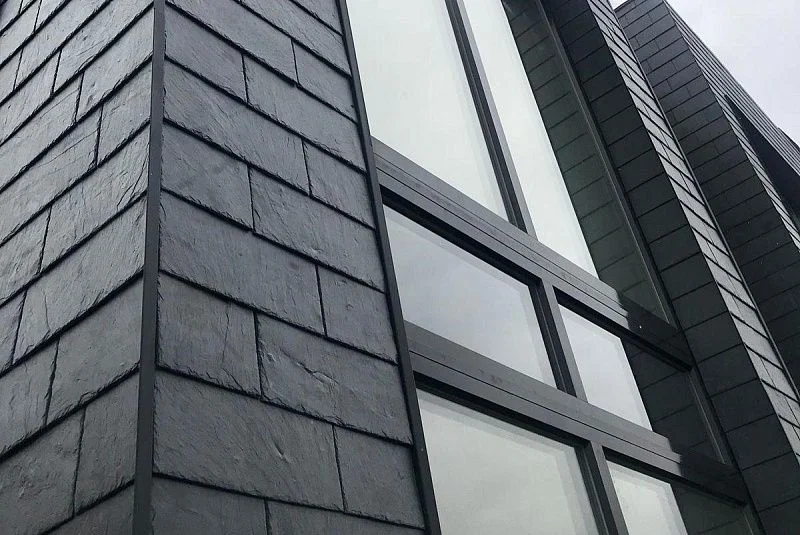 Плитка Сланец чёрный (натуральный скол) 100х 200 Pharaon