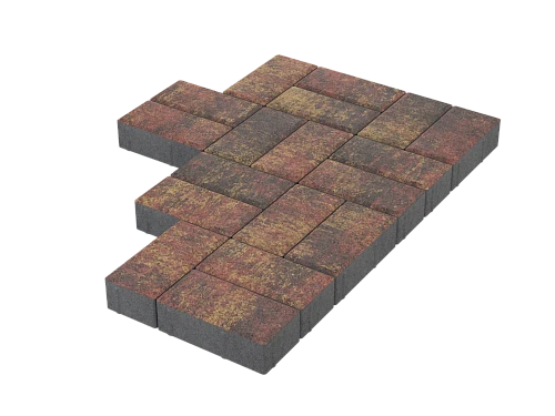 Тротуарная плитка Брусчатка Грей Stellard 60 мм