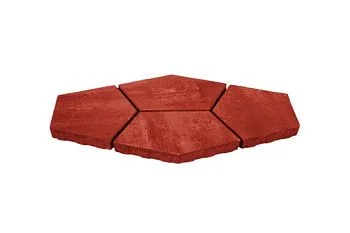 Тротуарная плитка Квинта Нобетек 3П8Ф Красная 80 мм