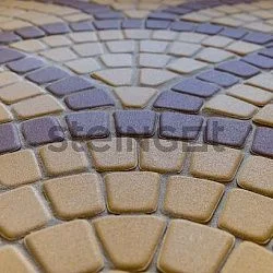 Тротуарная плитка Классика круговая Желтая Steingot 60 мм