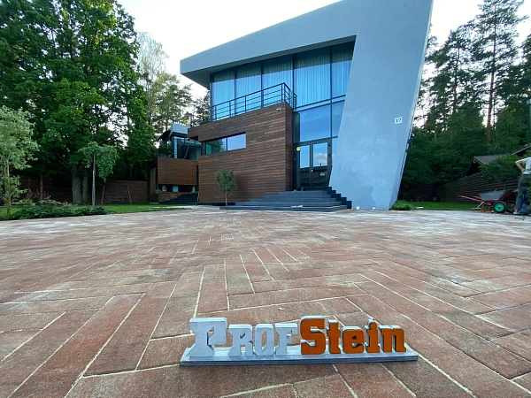 Проект Укладка брусчатки с подготовкой основания и озеленение участка 135 м2 в г.о Щелково, КП Лосиный парк 