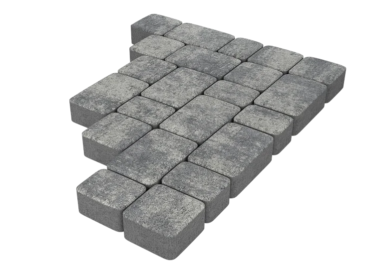 Тротуарная плитка Старый город Грей Stellard 40 мм