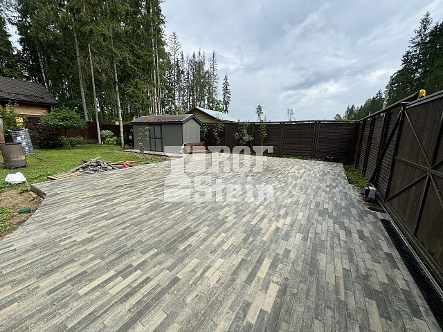 Укладка тротуарной плитки Ригель Туман от Braer