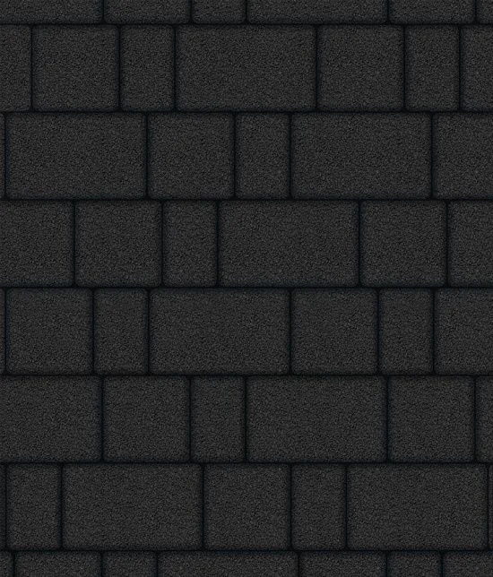 Тротуарная плитка СТАРЫЙ ГОРОД Гранит Черный Б.1.Фсм.6 Выбор 60 мм