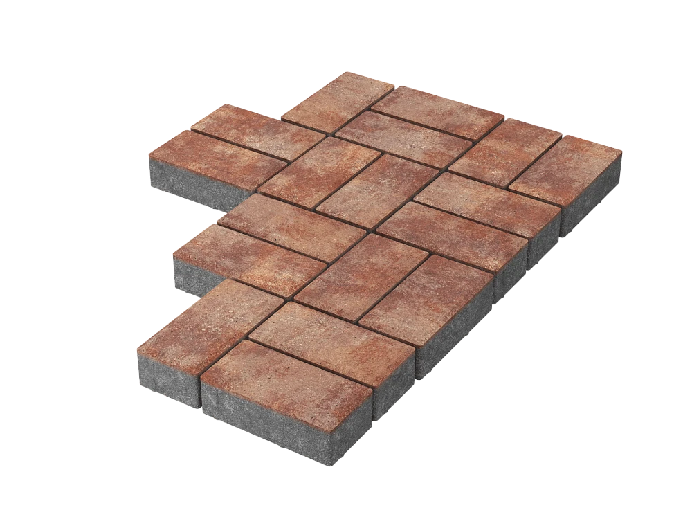 Тротуарная плитка Брусчатка Санрайз Stellard 40 мм