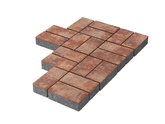 Тротуарная плитка Брусчатка Санрайз Stellard 80 мм