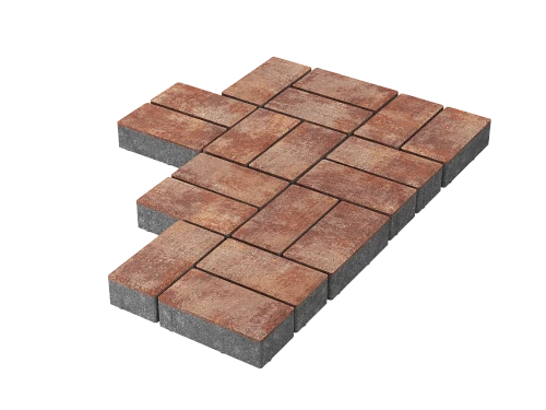 Тротуарная плитка Брусчатка Грей Stellard 60 мм