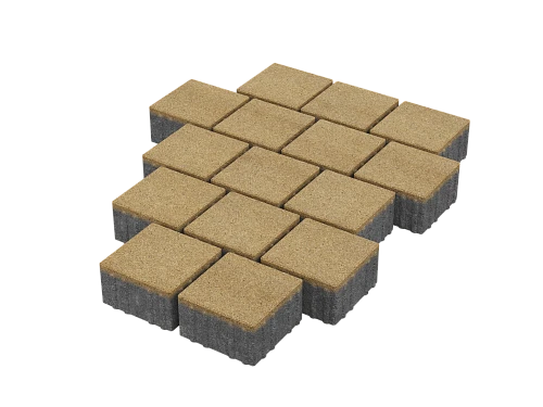 Тротуарная плитка Квадрат 15х15 Бордовый Stellard 80 мм