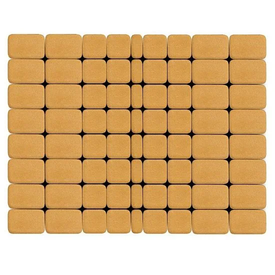 Тротуарная плитка Классико, Медовый BRAER 60 мм