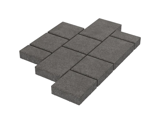 Тротуарная плитка Мозаика XL Черный Stellard 60 мм